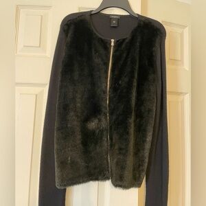 Ann Taylor Faux Fur Sweater
